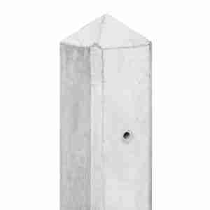 Berton paal IJssel wit/grijs diamantkop 10x10x280cm - Eindmodel
