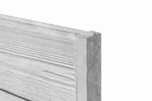 Berton motiefplaat smal wit/grijs H26 x D3,5 x L184 cm rabat-houtmotief