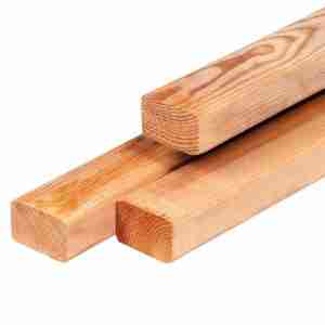 Red Class Wood ME vuren regel 4,5 x 7,0 x 500 cm, gedroogd, geïmpregneerd, geschaafd, 4 ronde hoeken